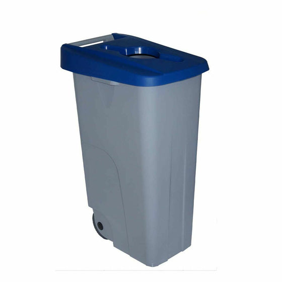 Cubo de Basura con Ruedas Denox 110 L Azul 58 x 41 x 89 cm