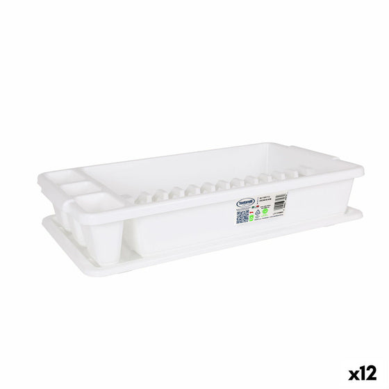 Escurridor para Fregadero Tontarelli Scola Plástico Blanco 45 x 26 x 8,5 cm (12 Unidades)