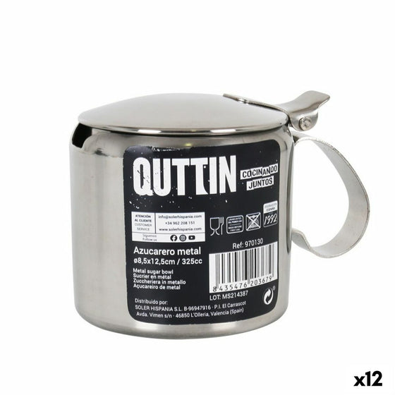 Azucarero Quttin Quttin 325 ml 8,5 x 12,5 cm Metal 11 x 7,7 x 8 cm (12 Unidades)