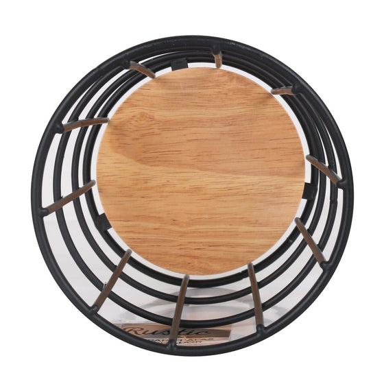 Bote para Utensilios de Cocina Confortime Rustic Negro 11,2 x 11,2 x 17 cm (12 Unidades)