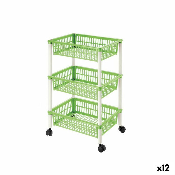 Carrito Verdulero Tontarelli Mito Plástico Verde 40 x 29 x 62 cm (12 Unidades)