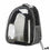 Mochila para Mascotas Negro Transparente 33 x 12 x 42 cm