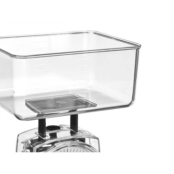 Báscula de Cocina 1 kg Transparente 400 ml 11,5 x 6 x 8,7 cm (12 Unidades)