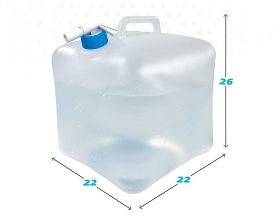 Botella de Agua Aktive Polietileno 10 L 22 x 26 x 22 cm (12 Unidades)