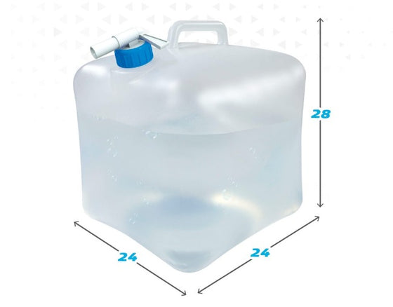 Botella de Agua Aktive Polietileno 15 L 24 x 28 x 24 cm (12 Unidades)