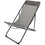 Hamaca plegable Aktive Gris 52 x 87 x 77 cm (4 Unidades)