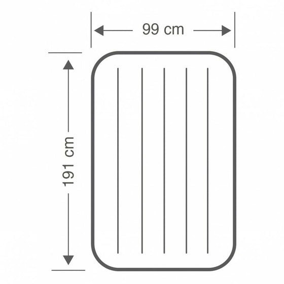 Colchón Hinchable Intex 99 x 25 x 191 cm (4 Unidades)