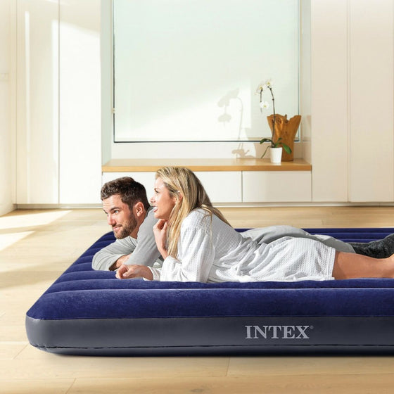 Colchón Hinchable Intex CLASSIC DOWNY 137 x 25 x 191 cm (3 Unidades)