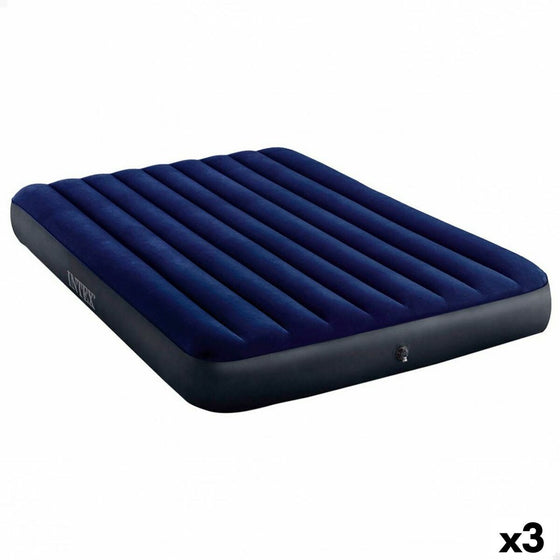 Colchón Hinchable Intex CLASSIC DOWNY 203 x 25 x 152 cm (3 Unidades)