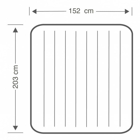 Colchón Hinchable Intex CLASSIC DOWNY 203 x 25 x 152 cm (3 Unidades)