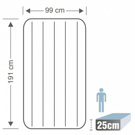 Colchón Hinchable Intex 99 x 25 x 191 cm (4 Unidades)