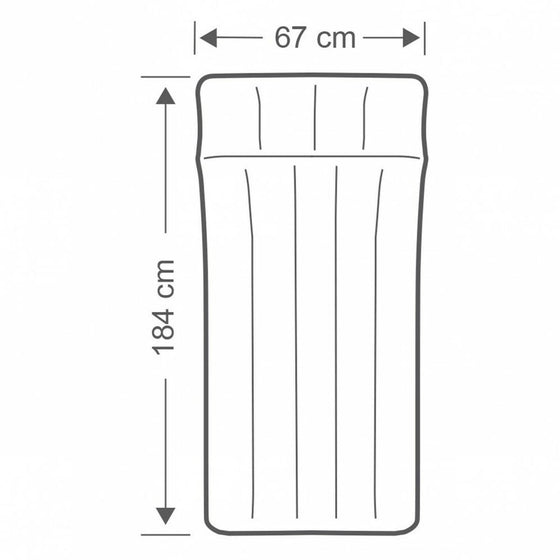 Colchón Hinchable Intex 67 x 17 x 184 cm (6 Unidades)