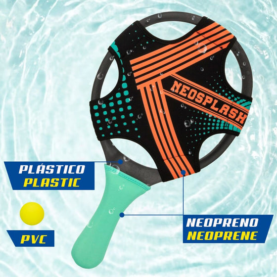 Palas de Playa con Pelota Colorbaby Neopreno Plástico (6 Unidades)