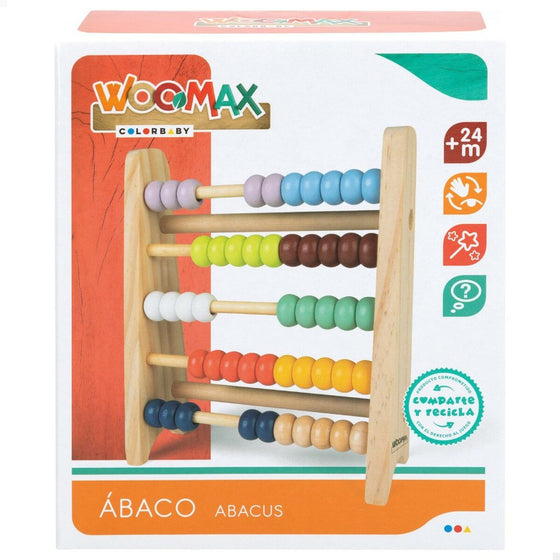 Ábaco de Madera Woomax + 2 Años (12 Unidades)