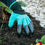 Guantes de Jardinería con Garras para Cavar InnovaGoods