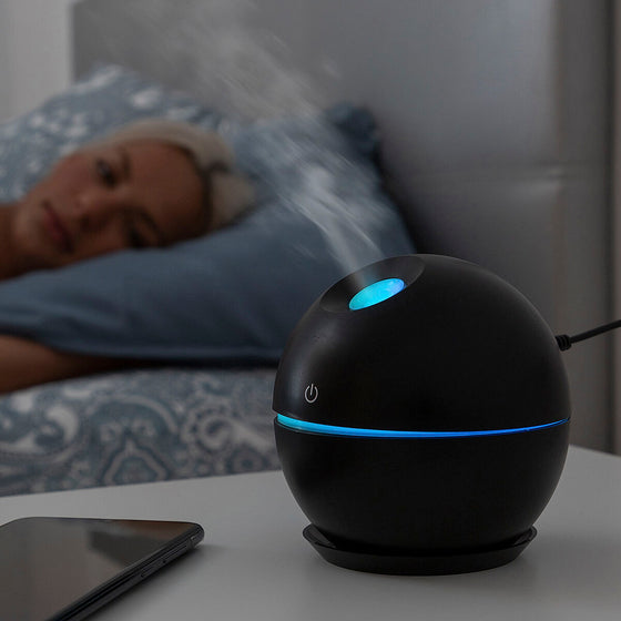 Mini Humidificador Difusor de Aromas Black InnovaGoods