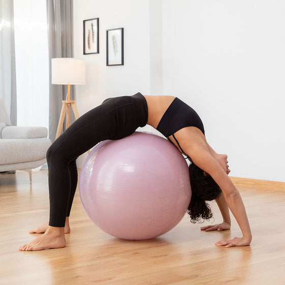 Pelota de Yoga con Anillo de Estabilidad y Bandas de Resistencia AshtanBall InnovaGoods