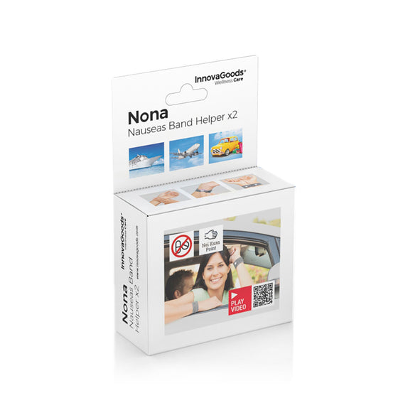 Pulsera Antimareo con Punto de Presión Nei-Kuan Nona InnovaGoods (Pack de 2)