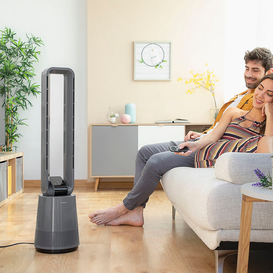 Ventilador sin Aspas con Filtro Purificador y Mando a Distancia Bloho InnovaGoods