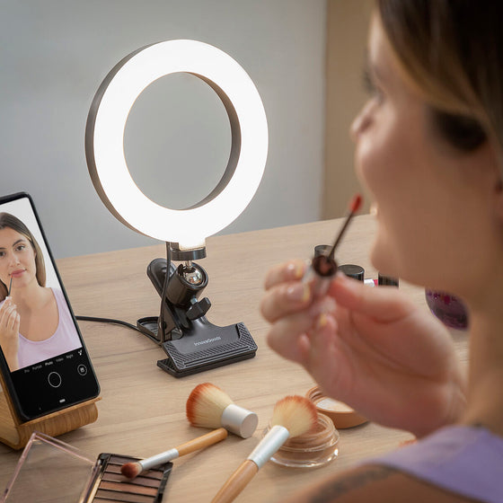 Aro de Luz Selfie con Pinza de Soporte Lumahoop InnovaGoods