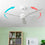 Ventilador de Techo con Luz LED y 3 Aspas ABS Flaled InnovaGoods Blanco 36 W