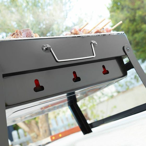 Barbacoa Plegable Portátil para Carbón BearBQ InnovaGoods V0103439 Hierro (Reacondicionado B)