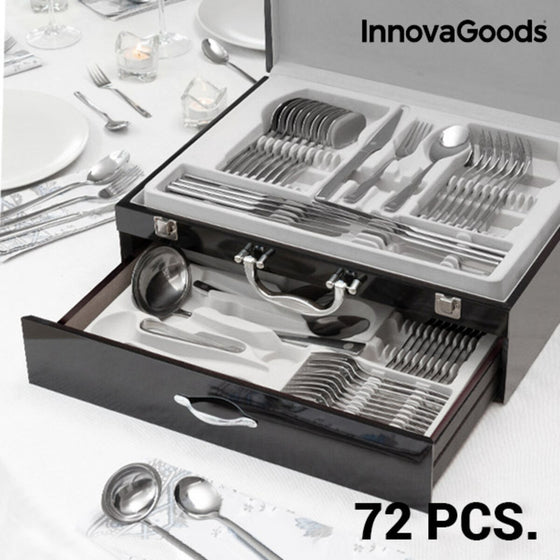 Cubertería InnovaGoods Plateado Acero Inoxidable 72 Piezas (Reacondicionado C)