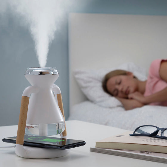 Humidificador Difusor de Aromas y Cargador Inalámbrico 3 en 1 Misvolt InnovaGoods 230 ml (Reacondicionado A)