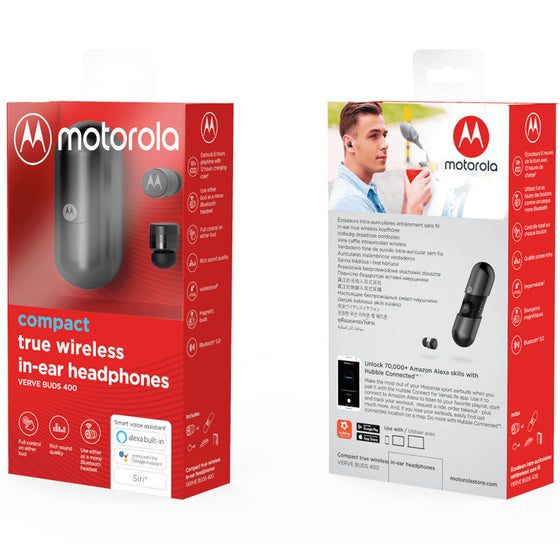 Auriculares in Ear Bluetooth Motorola Vervebuds 400 Negro