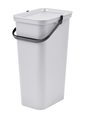 Cubo de Basura para Reciclaje Tontarelli Moda Blanco 38 L