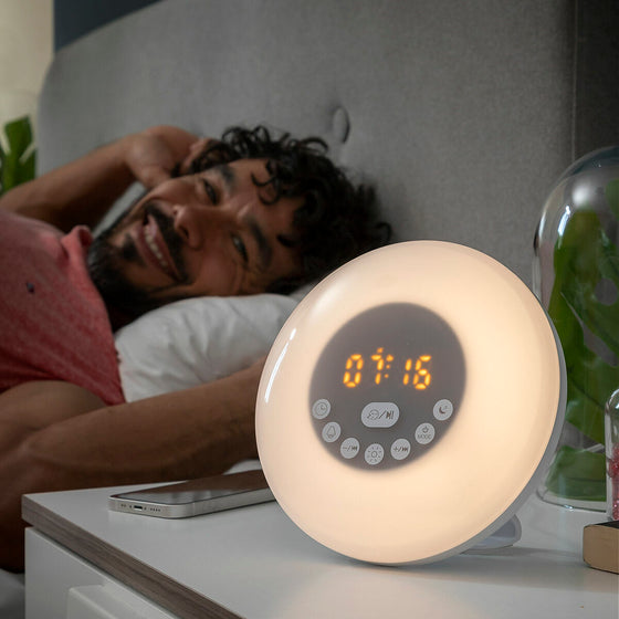 Despertador Amanecer Recargable con Altavoz Slockar InnovaGoods (Reacondicionado B)